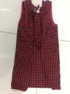 New fashionable home textile adult all-cotton apron, kitchen anti-stain cotton checkered thickened vest and waistcoat Specification image